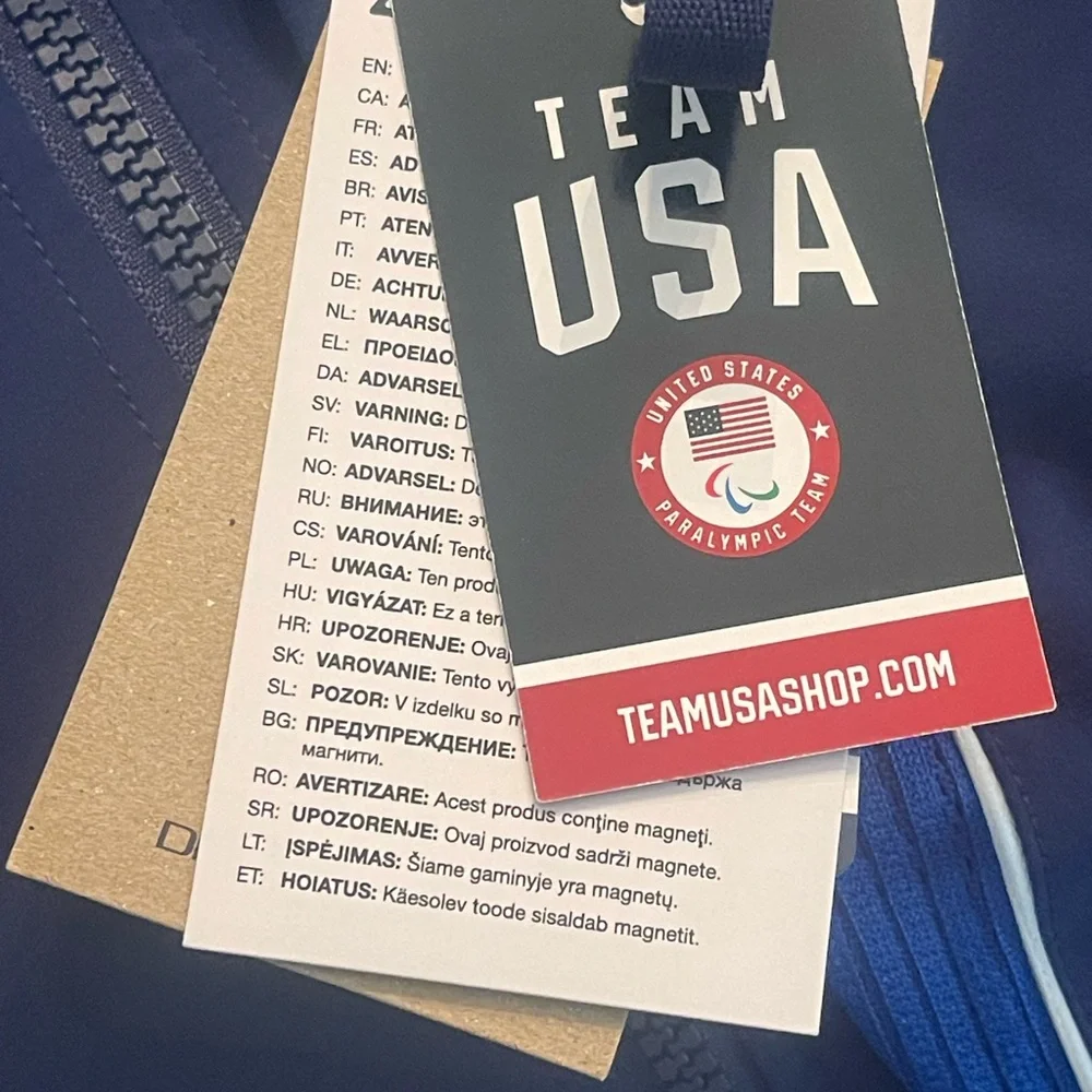 2024 Paris Nike Dri-fit ADV Full Zip Jacket Team USA Paralympics XS NEW - Picture 11 of 14